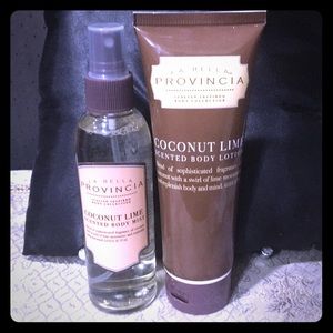 LA Bella Coconut & Lime Body Mist and Lotion ~New
